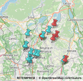 Mappa 20837 Veduggio Con Colzano MB, Italia (6.99)