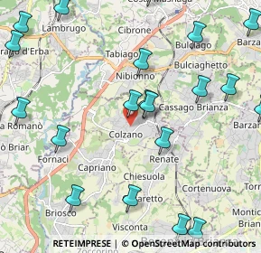 Mappa 20837 Veduggio Con Colzano MB, Italia (2.721)