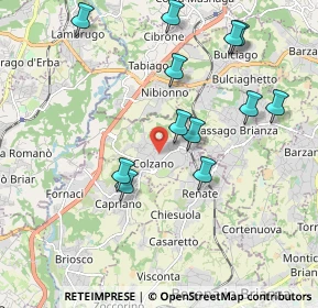 Mappa 20837 Veduggio Con Colzano MB, Italia (2.01583)
