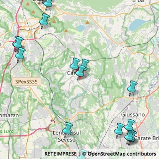 Mappa Via Guido Fecchio, 22063 Cantù CO, Italia (6.9)