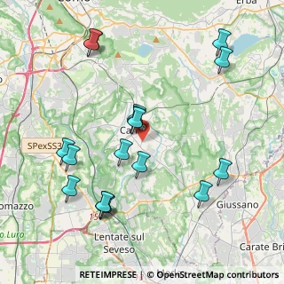 Mappa Via Guido Fecchio, 22063 Cantù CO, Italia (4.35412)
