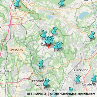 Mappa Via Guido Fecchio, 22063 Cantù CO, Italia (5.11765)