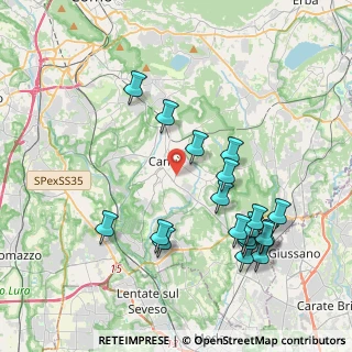 Mappa Via Guido Fecchio, 22063 Cantù CO, Italia (4.22316)