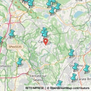 Mappa Via Guido Fecchio, 22063 Cantù CO, Italia (7.1365)