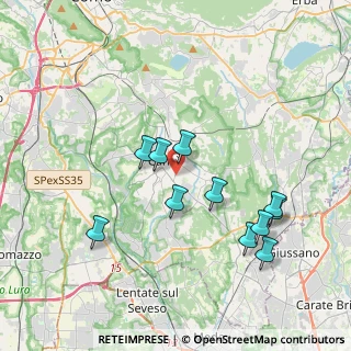 Mappa Via Guido Fecchio, 22063 Cantù CO, Italia (3.67273)