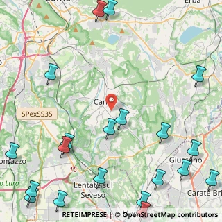 Mappa Via Guido Fecchio, 22063 Cantù CO, Italia (6.8245)