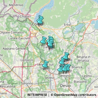 Mappa Via Guido Fecchio, 22063 Cantù CO, Italia (5.85929)