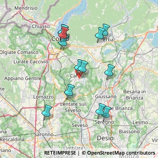 Mappa Via Guido Fecchio, 22063 Cantù CO, Italia (7.53769)