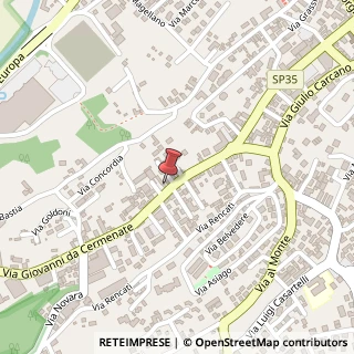 Mappa Via G. Da Cermenate, 22, 22063 Cantù, Como (Lombardia)