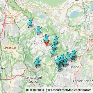 Mappa Viale Italia, 22060 Cantù CO, Italia (3.9135)