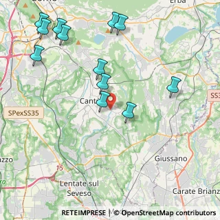 Mappa Viale Italia, 22060 Cantù CO, Italia (4.86333)