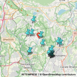Mappa Viale Italia, 22063 Cantù CO, Italia (4.0025)