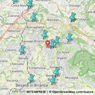 Mappa Via Paladini, 23891 Barzanò LC, Italia (2.58692)