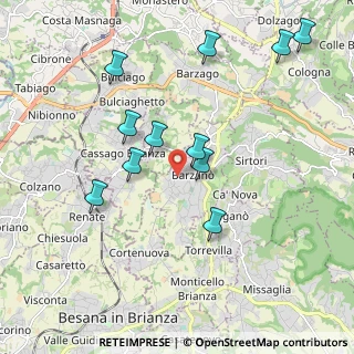 Mappa Via Paladini, 23891 Barzanò LC, Italia (1.97182)
