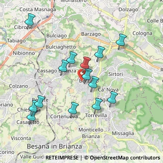 Mappa Via Paladini, 23891 Barzanò LC, Italia (1.90714)