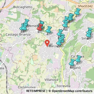 Mappa Via Paladini, 23891 Barzanò LC, Italia (1.156)