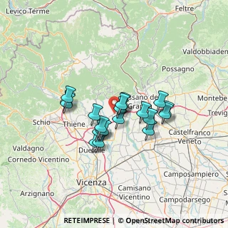 Mappa 36060 Pianezze VI, Italia (10.056)