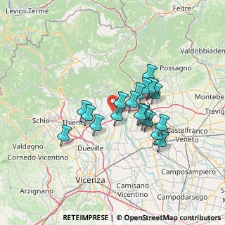 Mappa 36060 Pianezze VI, Italia (10.6315)