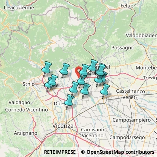 Mappa 36060 Pianezze VI, Italia (9.55867)