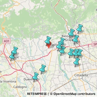 Mappa 36060 Pianezze VI, Italia (8.794)