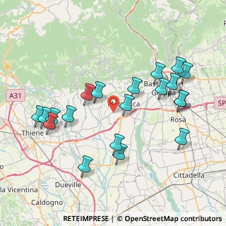 Mappa 36060 Pianezze VI, Italia (8.269)