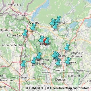 Mappa Via Filippo Juvara, 22063 Cantù CO, Italia (7.33)