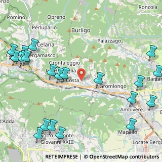 Mappa Via Ca' del Lupo, 24030 Pontida BG, Italia (3.039)
