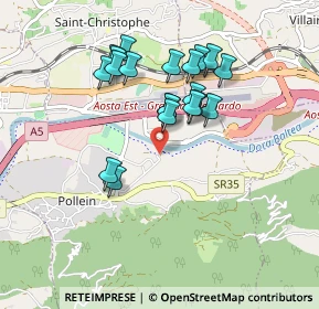 Mappa Frazione Les Iles, 11020 Pollein AO, Italia (0.7935)