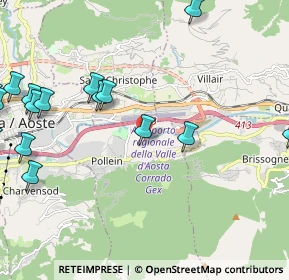 Mappa Frazione Les Iles, 11020 Pollein AO, Italia (2.83813)