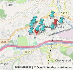 Mappa Via Chavanne, 11100 Aosta AO, Italia (0.65182)