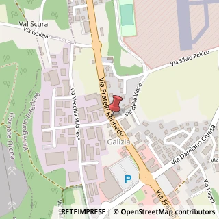 Mappa Via delle Vigne, 9, 21040 Venegono Inferiore, Varese (Lombardia)