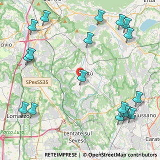 Mappa Via Adamello, 22063 Cantù CO, Italia (6.015)
