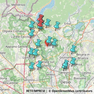 Mappa Via Adamello, 22063 Cantù CO, Italia (7.4895)