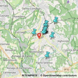 Mappa Via Adamello, 22063 Cantù CO, Italia (1.11231)