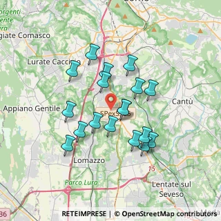 Mappa Via Indipendenza, 22073 Fino Mornasco CO, Italia (3.00556)