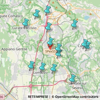 Mappa Via Indipendenza, 22073 Fino Mornasco CO, Italia (4.37357)