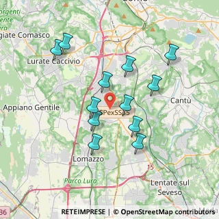 Mappa Via Indipendenza, 22073 Fino Mornasco CO, Italia (3.37667)