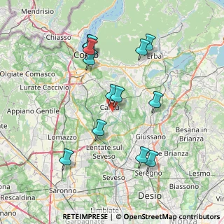 Mappa Via Guido Brighi, 22063 Cantù CO, Italia (7.53538)