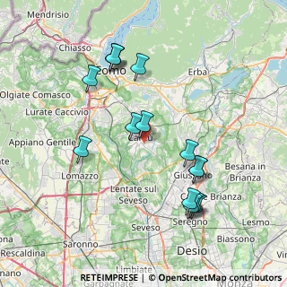 Mappa Via Guido Brighi, 22063 Cantù CO, Italia (7.85067)