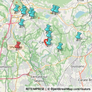 Mappa Via Guido Brighi, 22063 Cantù CO, Italia (5.00143)