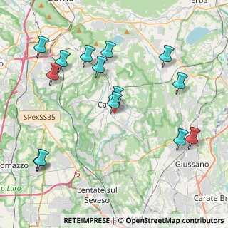 Mappa Via Guido Brighi, 22063 Cantù CO, Italia (4.63857)