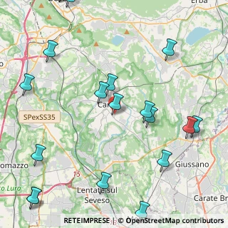 Mappa Via Guido Brighi, 22063 Cantù CO, Italia (6.07)