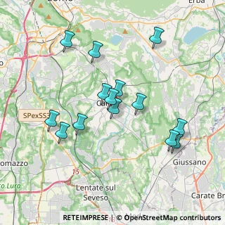 Mappa Via Guido Brighi, 22063 Cantù CO, Italia (3.50357)