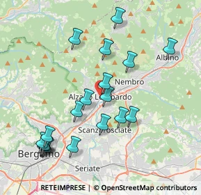 Mappa Piazza Italia, 24022 Alzano Lombardo BG, Italia (4.13316)