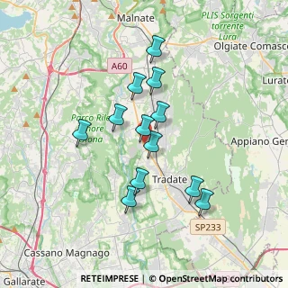 Mappa Via F. Lli Kennedy, 21040 Venegono Inferiore VA, Italia (2.98417)