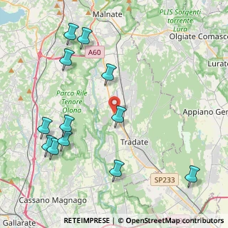 Mappa Via F. Lli Kennedy, 21040 Venegono Inferiore VA, Italia (4.97333)