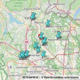 Mappa Via F. Lli Kennedy, 21040 Venegono Inferiore VA, Italia (7.37688)
