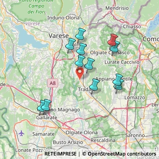 Mappa Via F. Lli Kennedy, 21040 Venegono Inferiore VA, Italia (6.8975)