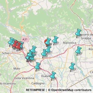 Mappa Via San Fortunato, 36030 Fara Vicentino VI, Italia (9.0755)