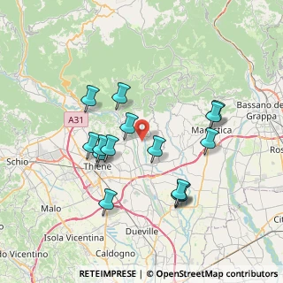 Mappa Via San Fortunato, 36030 Fara Vicentino VI, Italia (6.90867)